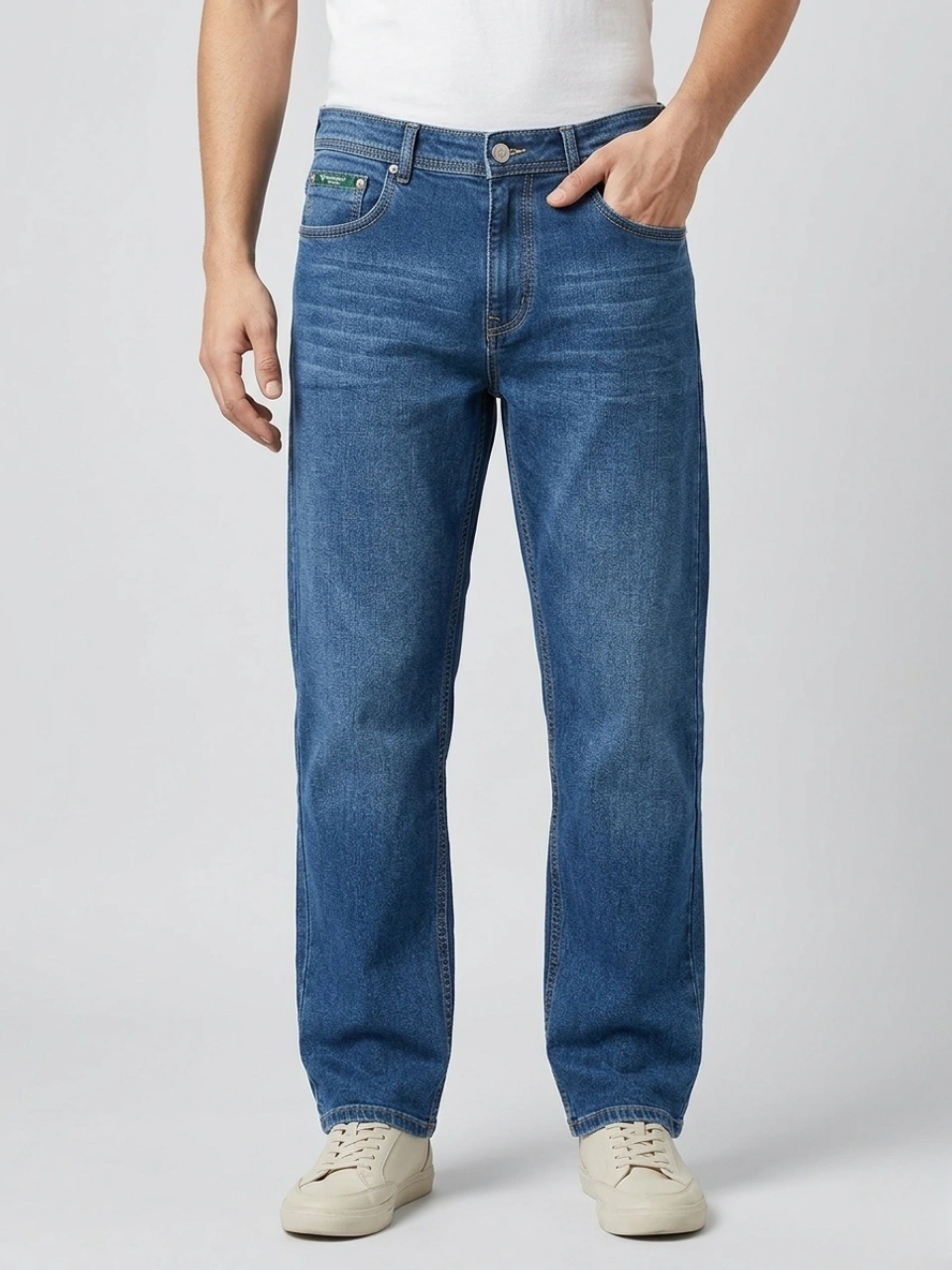 Wild Woolly Classic Baggy Jeans for Men