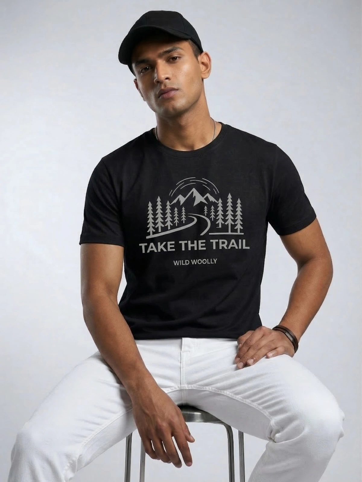 Wild Woolly “Take The Trail” Printed T-Shirt for Men